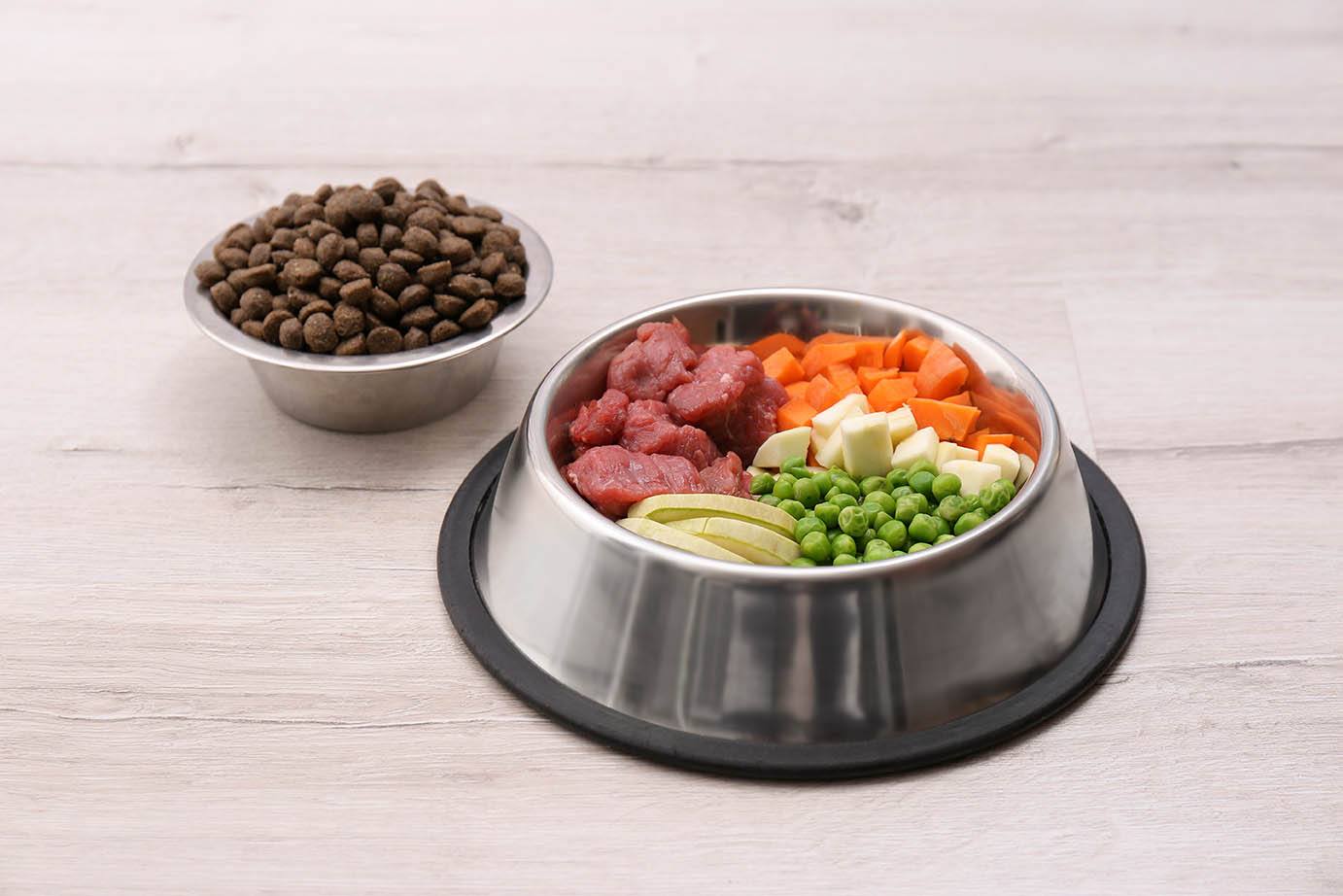 dog food with peas