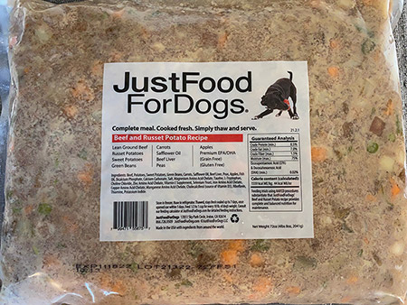 just food for dogs beef and russet potato recipe