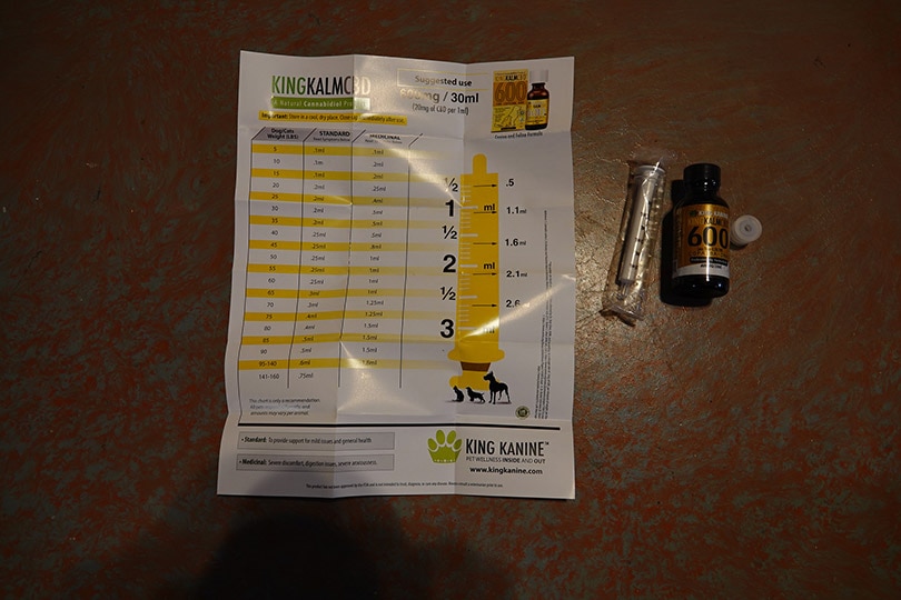 king kanine cbd oil extract product