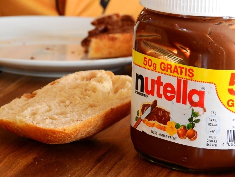 nutella spread on the table