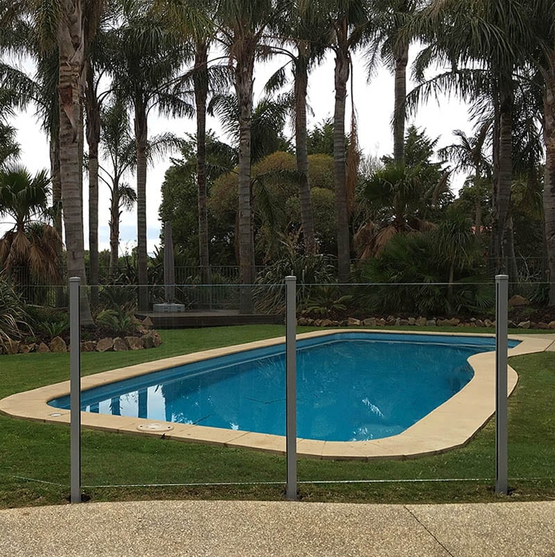 pool with fence