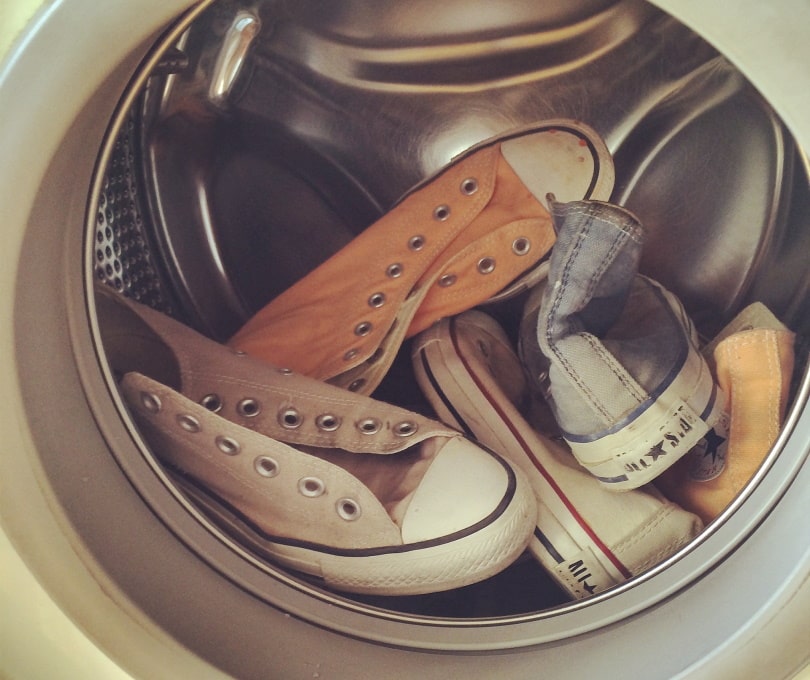 shoes in washing machine