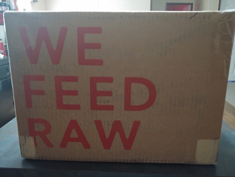 we feed raw dog food box