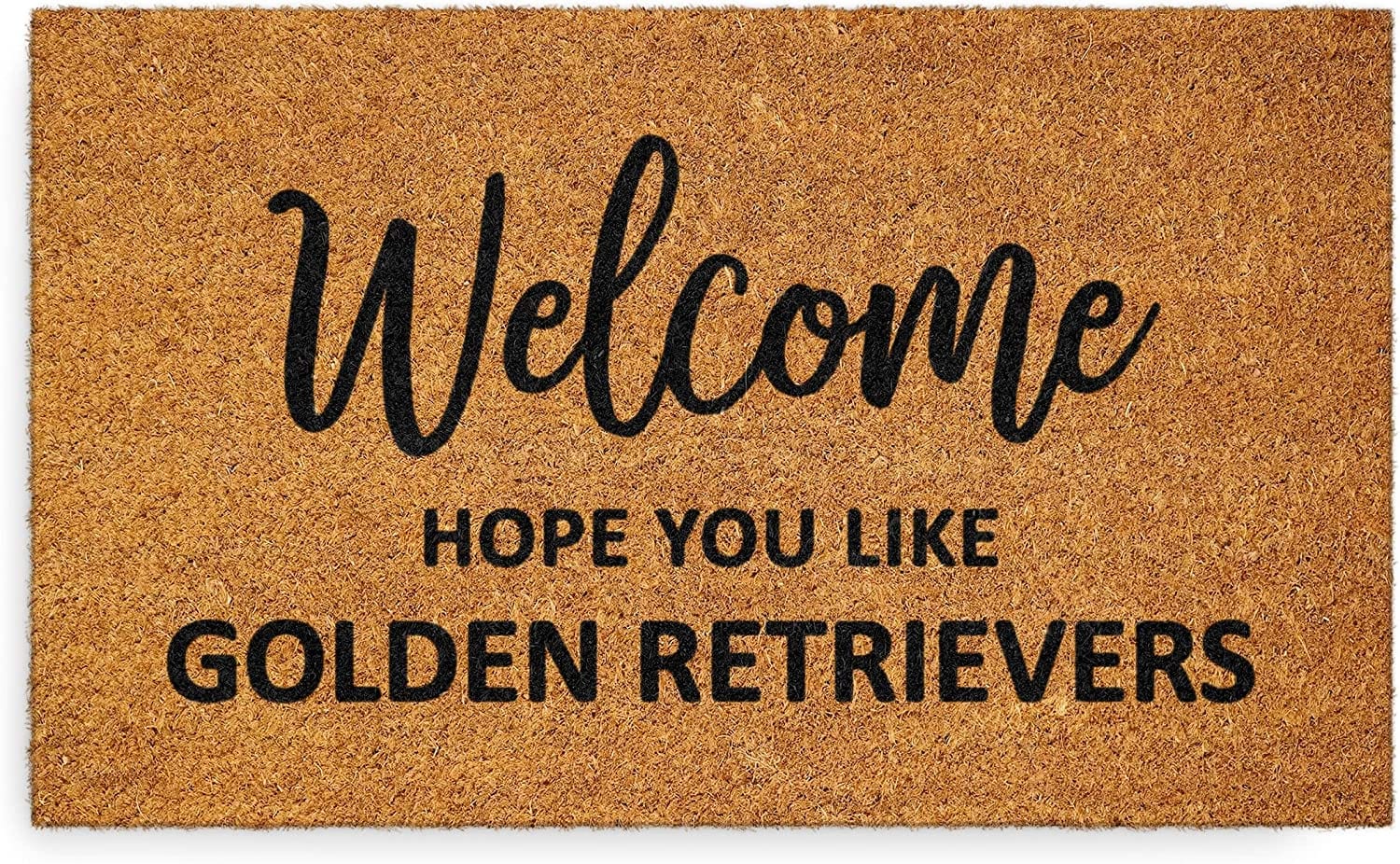 ‘Hope You Like Golden Retrievers’ Welcome Mat