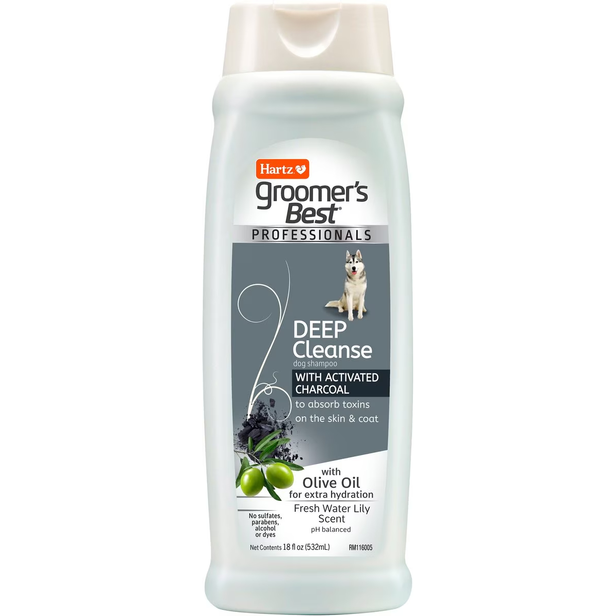 Hartz Groomer's Best Professionals Deep Cleanse with Olive Oil & Fresh Water Lily Scent Dog Shampoo